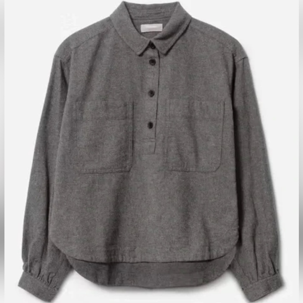 NWT Everlane organic cotton popover flannel - medium